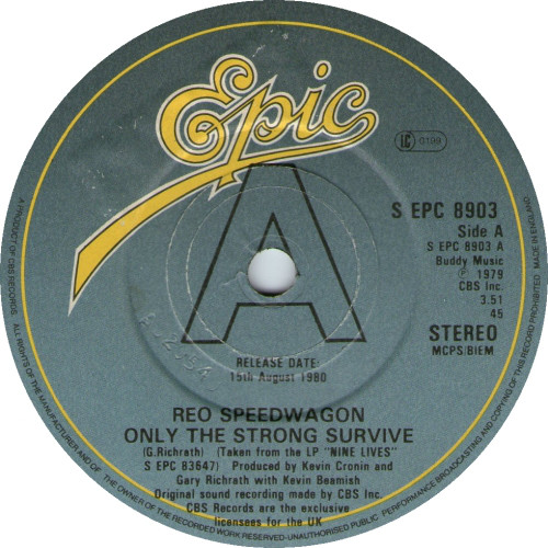Accords et paroles Only The Strong Survive REO Speedwagon