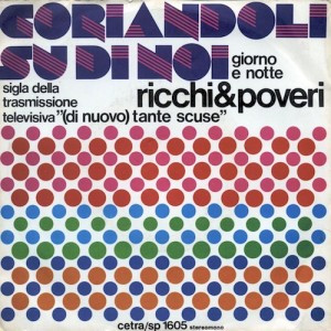 Accords et paroles Coriandoli Su Di Noi Ricchi E Poveri