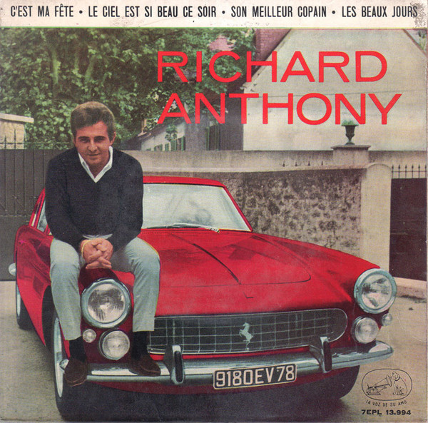 Accords et paroles C'est ma fête Richard Anthony
