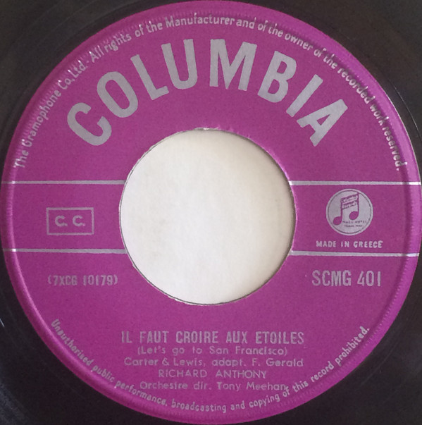 Accords et paroles Il faut croire aux etoiles Richard Anthony