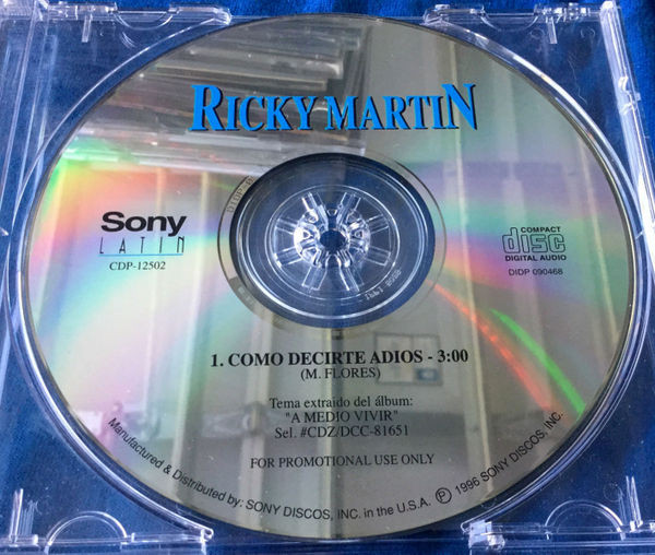 Accords et paroles Como decirte adios Ricky Martin