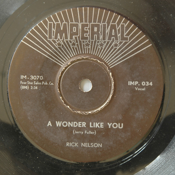 Accords et paroles A Wonder Like You Ricky Nelson