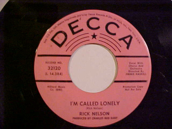 Accords et paroles Im Called Lonely Ricky Nelson
