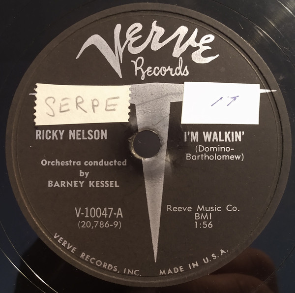 Accords et paroles Im Walkin Ricky Nelson