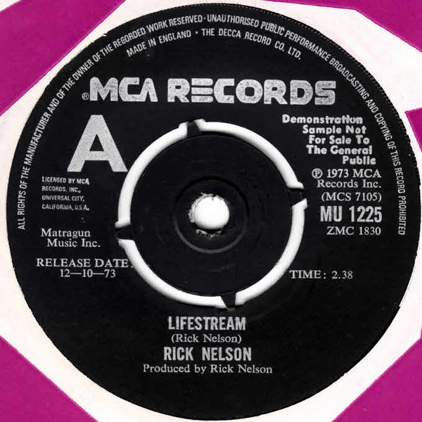 Accords et paroles Life Ricky Nelson