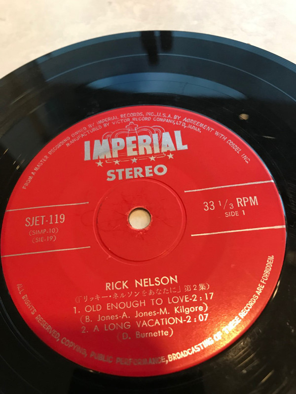 Accords et paroles Youre So Fine Ricky Nelson