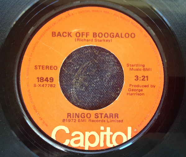 Accords et paroles Back Off Boogaloo Ringo Starr