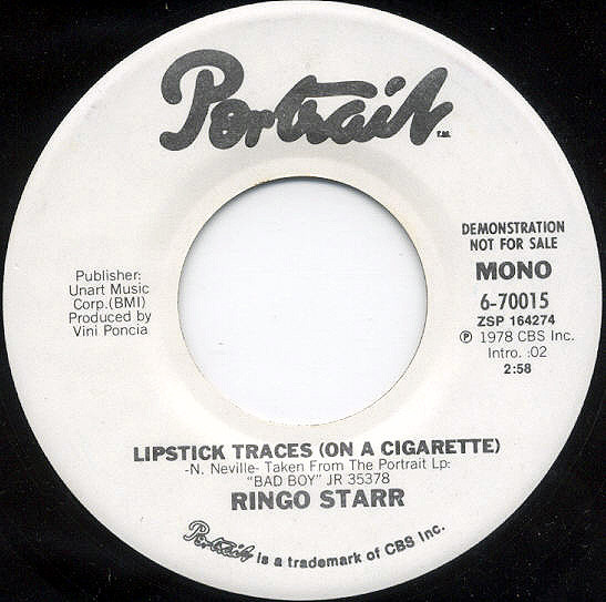Accords et paroles Lipstick Traces On A Cigarette Ringo Starr