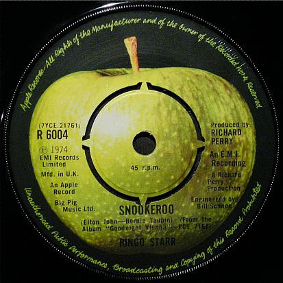 Accords et paroles Snookeroo Ringo Starr