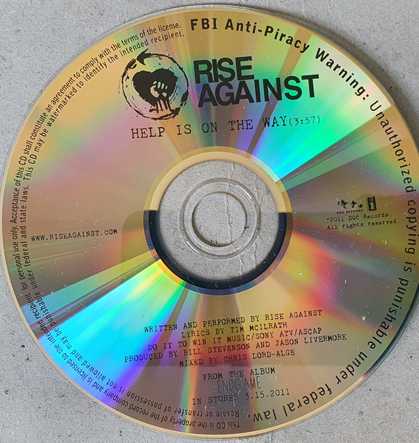 Accords et paroles Help Is On The Way Rise Against