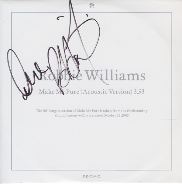 Accords et paroles Make me pure Robbie Williams