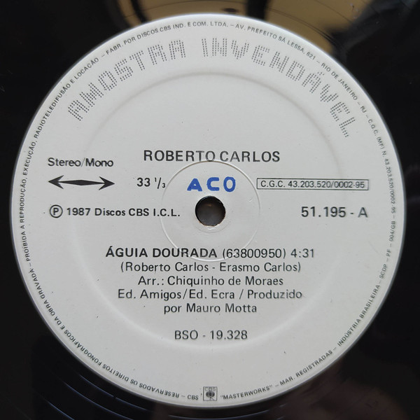 Accords et paroles Águia Dourada Roberto Carlos