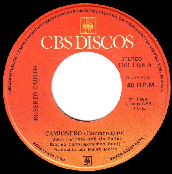 Accords et paroles Camionero Roberto Carlos
