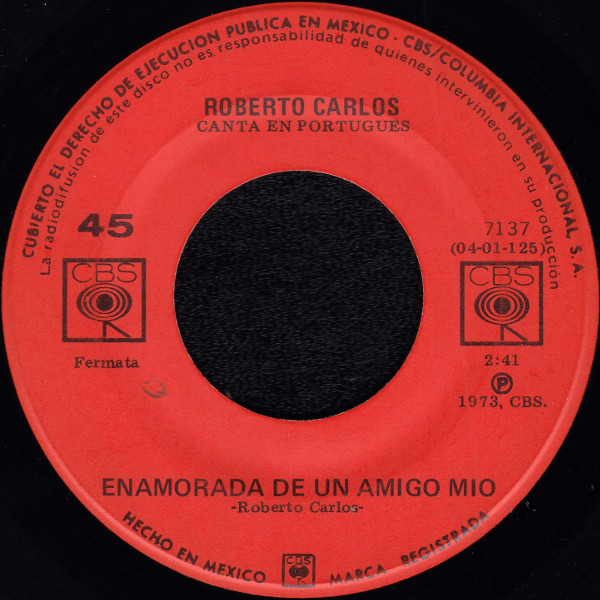 Accords et paroles La Carcachita Roberto Carlos