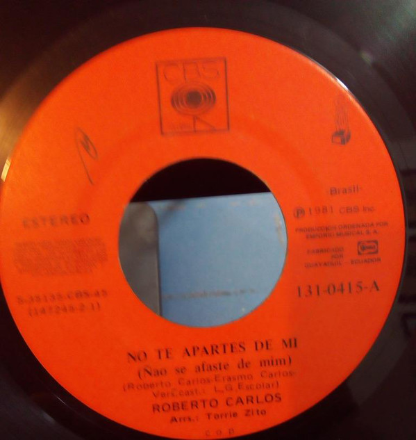 Accords et paroles Confesión Roberto Carlos