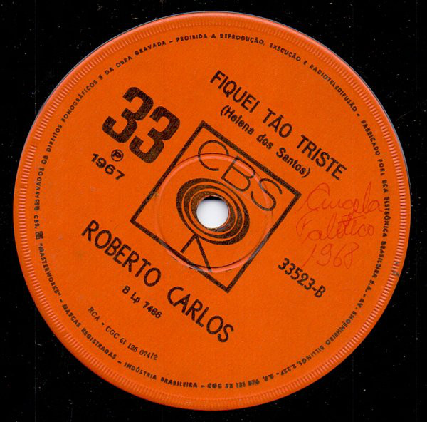 Accords et paroles Fiquei Tão Triste Roberto Carlos