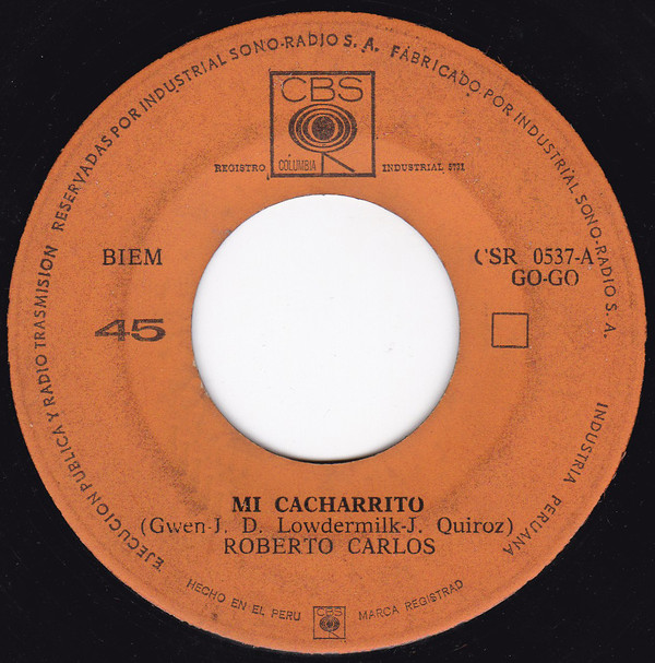 Accords et paroles Mi Cacharrito Roberto Carlos