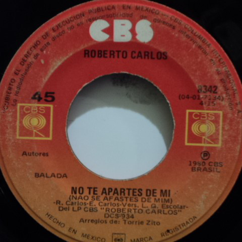 Accords et paroles Não Se Afaste de Mim Roberto Carlos
