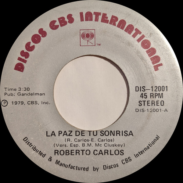 Accords et paroles La Paz De Tu Sonrisa Roberto Carlos