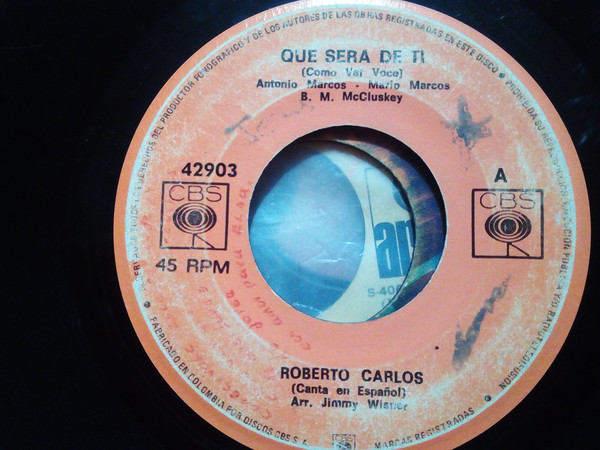 Accords et paroles Que Sera de Ti Roberto Carlos