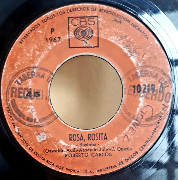 Accords et paroles Rosita Roberto Carlos
