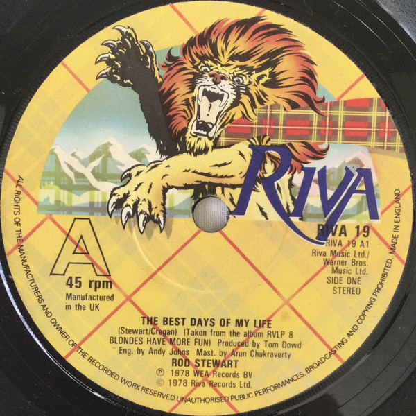 Accords et paroles The Best Days Of My Life Rod Stewart