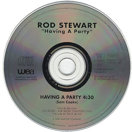 Accords et paroles Having A Party Rod Stewart