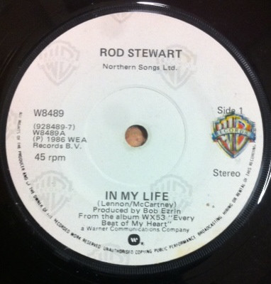 Accords et paroles In My Life Rod Stewart