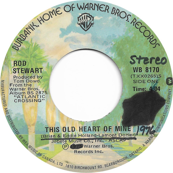 Accords et paroles This Old Heart of Mine Rod Stewart
