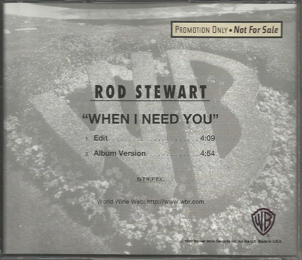 Accords et paroles When I Need You Rod Stewart
