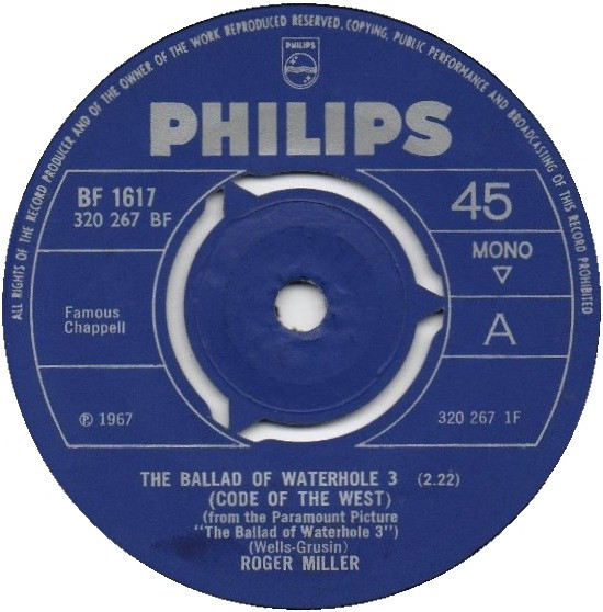 Accords et paroles The Ballad Of Waterhole 3 Roger Miller