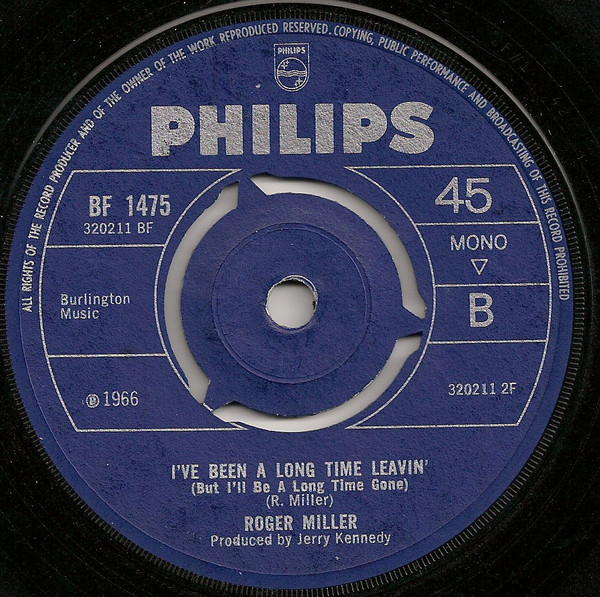 Accords et paroles Ive Been A Long Time Leavin Roger Miller