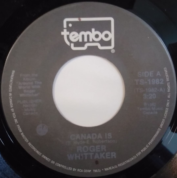 Accords et paroles Canada Is Roger Whittaker