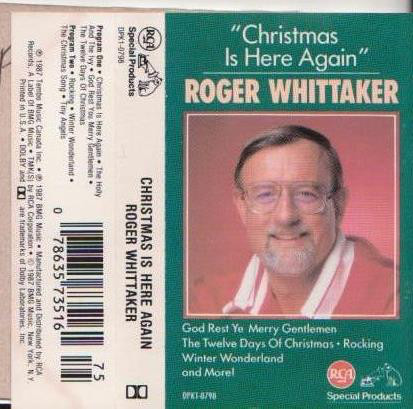 Accords et paroles Christmas Is Here Again Roger Whittaker