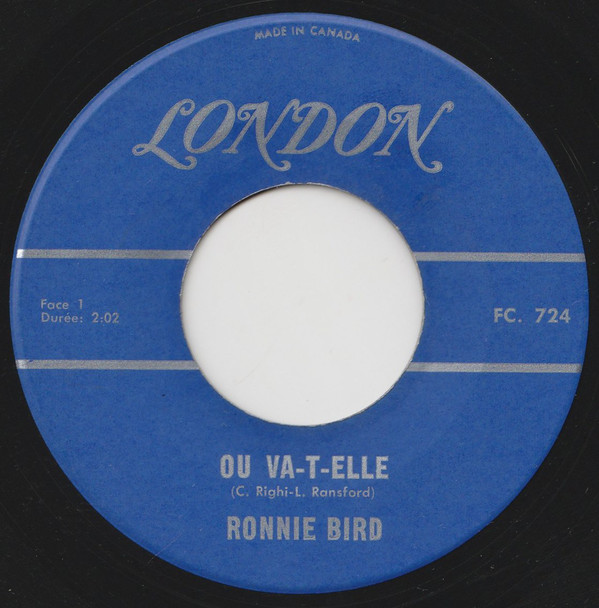 Accords et paroles Ou Va-T-Elle? Ronnie Bird