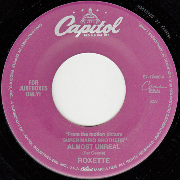 Accords et paroles Almost Unreal Roxette