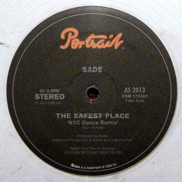Accords et paroles The Safest Place Sade