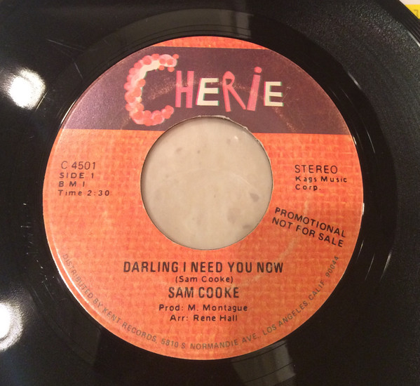 Accords et paroles Darling I Need You Now Sam Cooke