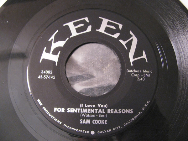 Accords et paroles I Love You For Sentimental Reasons Sam Cooke