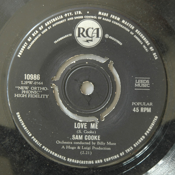 Accords et paroles Love Me Sam Cooke