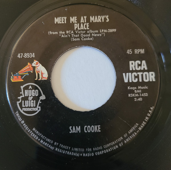 Accords et paroles Meet Me At Marys Place Sam Cooke