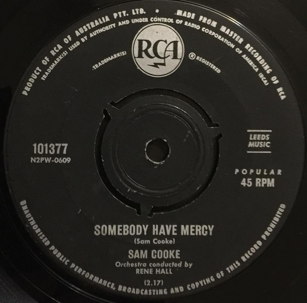 Accords et paroles Somebody Have Mercy Sam Cooke
