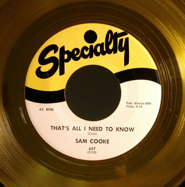 Accords et paroles Thats All I Need To Know Sam Cooke