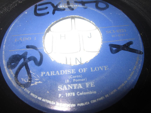 Accords et paroles Paradis Santa