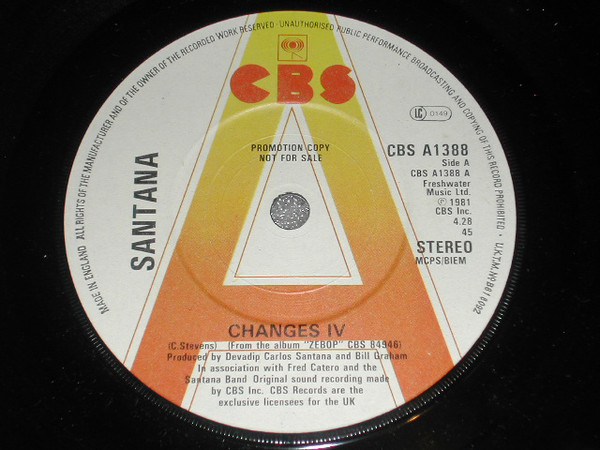 Accords et paroles Changes Santana