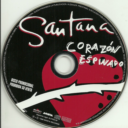 Accords et paroles Corazón Espinado Santana