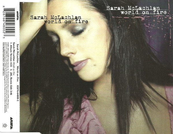 Accords et paroles World On Fire Sarah McLachlan