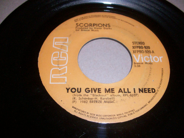 Accords et paroles You Give Me All I Need Scorpions