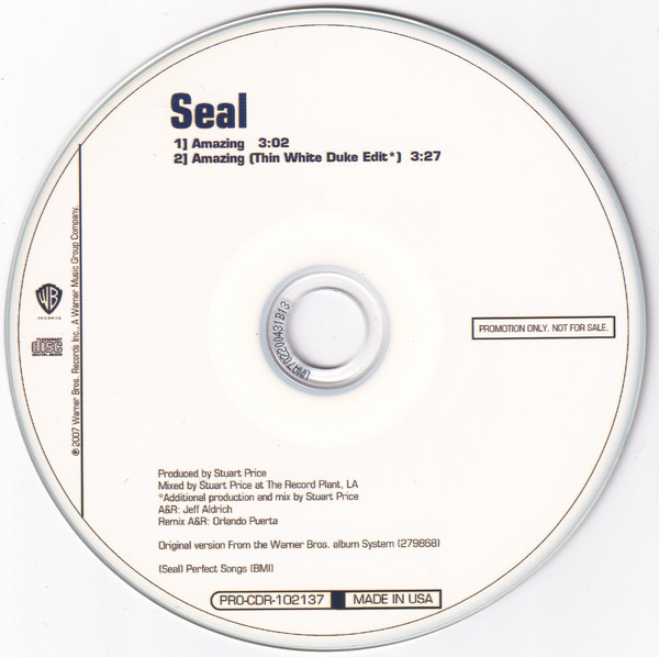 Accords et paroles Amazing Seal