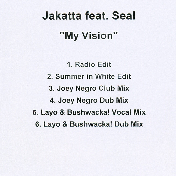 Accords et paroles My Vision Seal